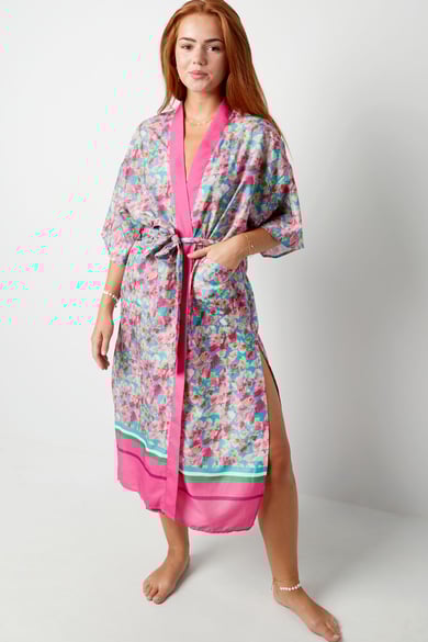 Kimono flower power - rosa h5 Imagen6